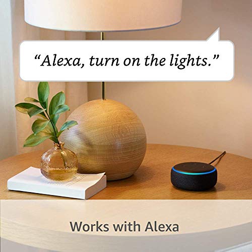 Ring A19 Smart LED Bulb, White, bundle with All-new Echo Show 10 (3rd Gen) - Charcoal
