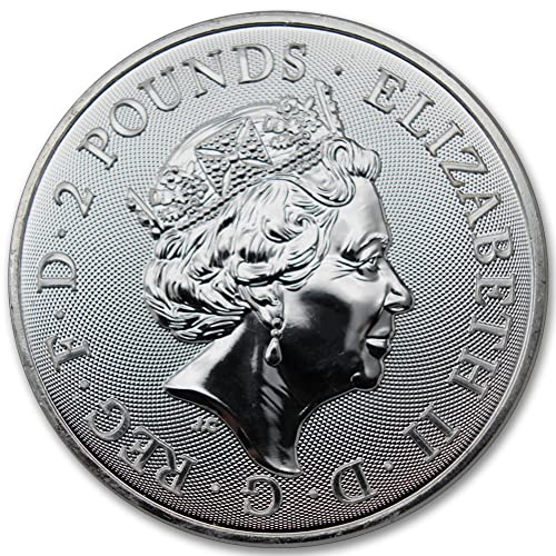 2022 1 oz Silver Britannia Coin Brilliant Uncirculated (BU) with a Certificate of Authenticity Â£2 Mint State