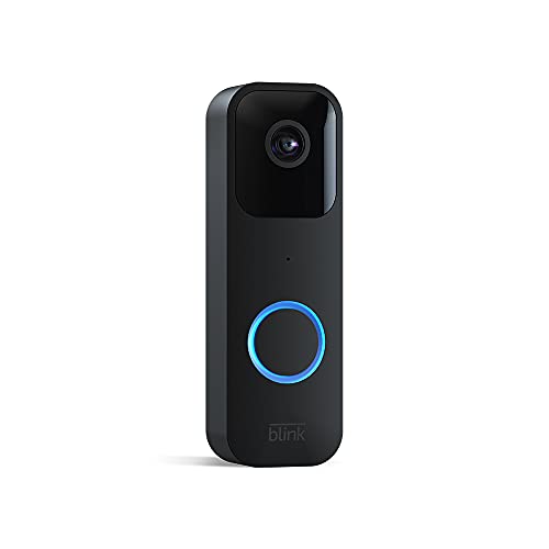 Blink Video Doorbell | Two-way audio, HD video, motion and chime app alerts and Alexa enabled â wired or wire-free (Black)