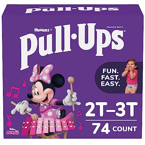 Pull-Ups Learning Designs Girls' Training Pants, 2T-3T, 74 Ct