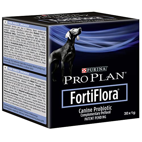 Purina FortiFlora Probiotics for Dogs, Pro Plan Veterinary Supplements Powder Probiotic Dog Supplement â 30 ct. box