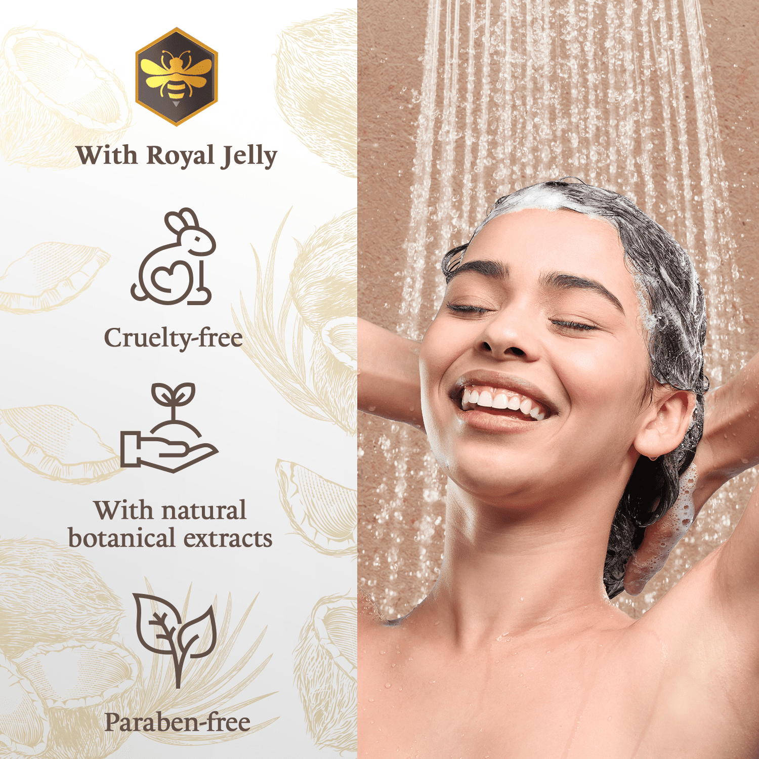 Coconut Oil Shampoo for Dry Hair, 14 Fl Oz