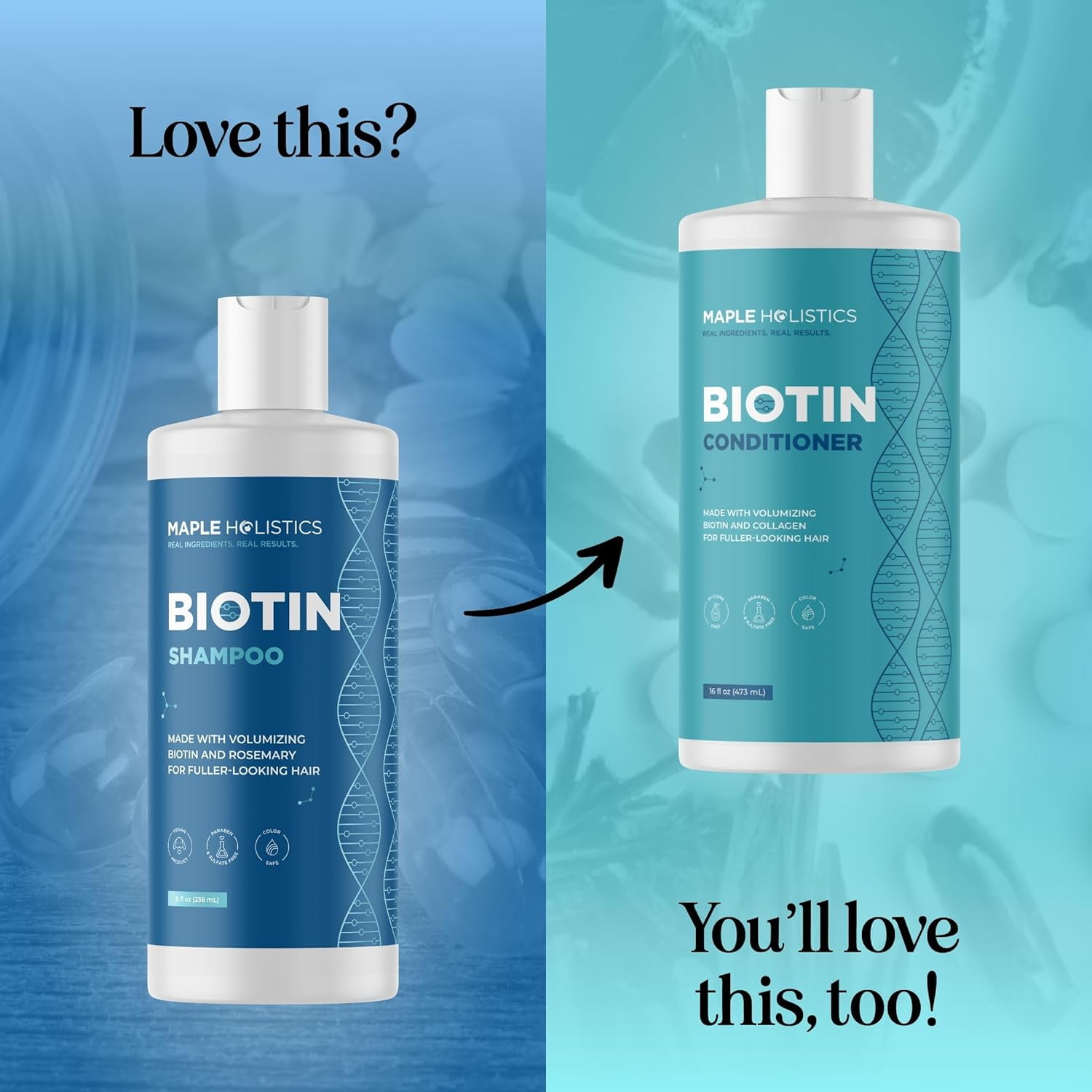 Biotin Volumizing Shampoo - Thickens Thinning Hair