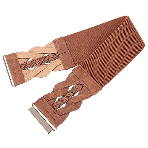 50s Vintage Brown Wide Waist Belt for Dress