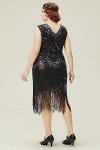 Plus Size 1920s Beaded Flapper Dress