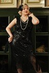 Plus Size 1920s Beaded Flapper Dress