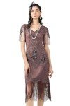 1920s Art Deco Fringe Sequin Flapper Dress