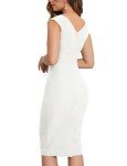MUXXN Women's 1940s Midi Hollow Out Pencil Dress