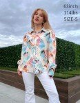 Vintage Button Puff Sleeve Blouse for Women