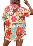 Retro Floral Hawaiian Shirt for Women