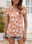 Floral Boho Vintage Blouse for Women