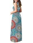 MOLERANI Women's Green Maxi Dress with Pockets