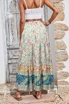 Bohemian High Waist A-Line Maxi Skirt