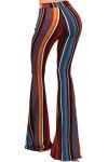 Vivicastle Women's Boho Stretchy Bell Bottom Pants