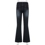 Vintage Low Rise Flare Jeans for Women