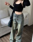 High Waisted Retro Vintage Jeans for Women