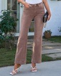 Vintage Plus Size Bell Bottom Jeans - Brown