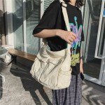 Vintage Style Canvas Tote Bag for Women