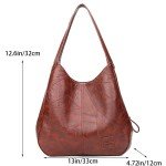 Retro Marble Leather Shoulder Bag for Women