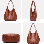 Retro Marble Leather Shoulder Bag for Women