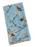 Bird Print Floral Lightweight Vintage Scarf for Women