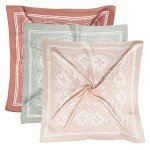 Vintage Silk Head Scarves Set - 3 Pcs