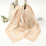 Vintage Silk Head Scarves Set - 3 Pcs