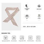 Vintage Silk Head Scarves Set - 3 Pcs