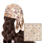 Vintage Paisley Satin Head Scarf for All