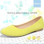 Mustard Vintage Round Toe Ballet Flats for Women