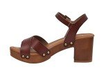 CUSHIONAIRE Women's Vintage Faux Wood Sandals