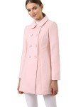 Vintage Pink Peter Pan Collar Trench Coat