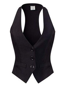 Olivia Women's Vintage Black Racerback Vest