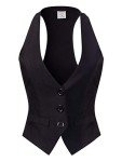 Olivia Women's Vintage Black Racerback Vest