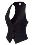 Olivia Women's Vintage Black Racerback Vest