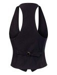 Olivia Women's Vintage Black Racerback Vest