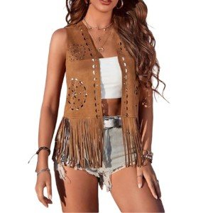 Vintage Boho Tassel Fringe Vest for Women