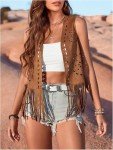Vintage Boho Tassel Fringe Vest for Women