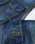 Vintage Frayed Denim Vest with Pockets for Women