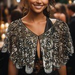 1920s Beaded Flapper Shawl in 9 Colors