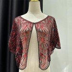 1920s Beaded Flapper Shawl in 9 Colors