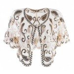 1920s Beaded Sequin Vintage Evening Cape