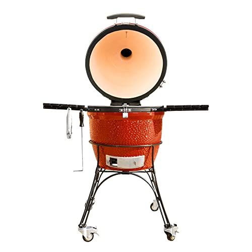 Kamado Joe 18" Charcoal Grill with Cart, Blaze Red