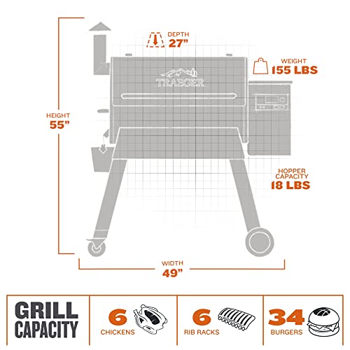 Traeger Pro Series 780 BBQ Grill, Black
