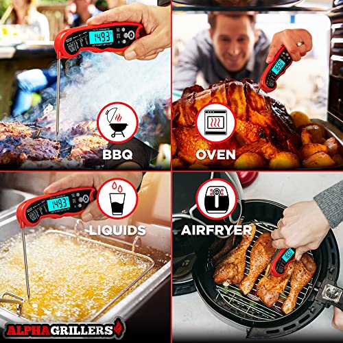 Alpha Grillers Waterproof Ultra Fast Meat Thermometer
