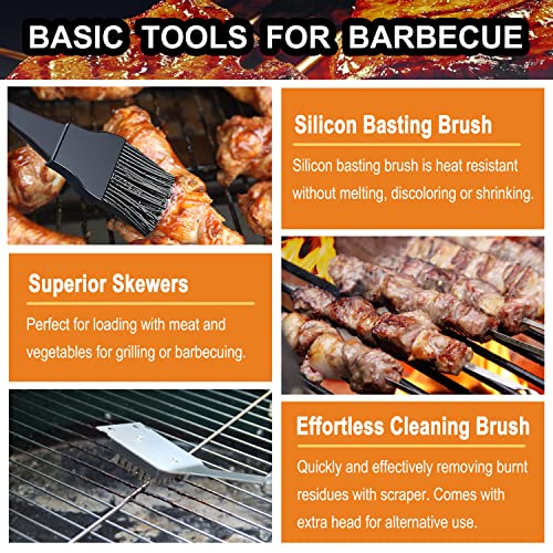 Grilljoy 20-Piece Stainless Steel BBQ Tool Set
