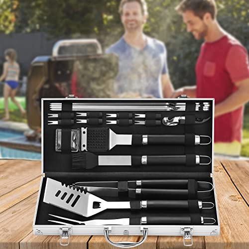 Grilljoy 20-Piece Stainless Steel BBQ Tool Set
