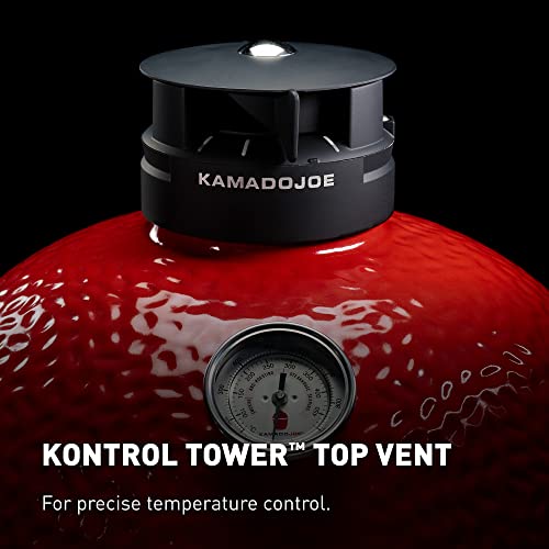 Kamado Joe 18" Charcoal Grill with Cart, Blaze Red