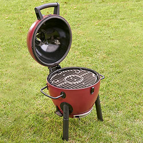 Portable Red Kamado Grill by Char-Griller E06614