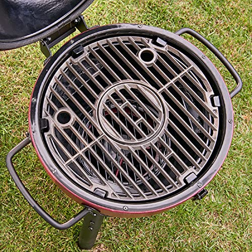 Portable Red Kamado Grill by Char-Griller E06614